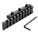 Dophee Dovetail to Weaver Picatinny Extension Adapter, 11-20mm/0.43-0.78in Rail Mount Base for Outdoorsport