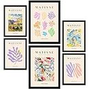 Nacnic Set de 6 Posters de Henri Matisse. Vegetacion. Láminas de Fauvismo y Arte Abstracto para el Diseño y Decoración de Interiores. Tamaños A3 & A4, sin Marcos.