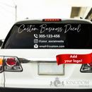 Calcomanía personalizada para coche de negocios | Pegatina personalizada para ventana de coche de negocios, vinilo