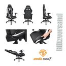 Anda Seat Streaming Chair Black&White Gaming Stuhl Twitch Online PC Racing Stuhl