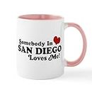 CafePress Somebody in San Diego Loves Me Mug 11 oz (325 ml) Ceramic Coffee Mug