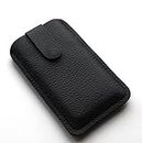 Chalk Factory Genuine Leather Case for Samsung Galaxy S3 i9300i Unlocked 16GB Mobile Phone (#LP, Black)