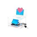 Acrylic display box, lockable comment box, voting, donation, collecting business card case