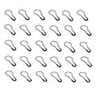 500Pcs 0.8 Inch Metal Gourd Safety Pins Bulb Pin Calabash Pin Clothing Tag Pins Bead Needle Pins for Clothing Crafting and DIY Home Accessories (Black)
