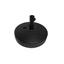BACKYARD EXPRESSIONS PATIO · HOME · GARDEN 913589 17L Round 18" Water/Sand Fillable Patio Outdoor Umbrella Base Stand w/Handle Carrier-Backyard Expressions, Black