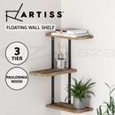 Artiss Floating Wall Shelves Brackets 3 Tiers Corner Display DIY Wall Mount Rack