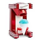 Nostalgia RSM702 Single Countertop Snow Cone Maker Includes 2 Reusable Plastic Cups & Scoop, Stainless Steel Blades-Retro Redd, Polycarbonate, Red