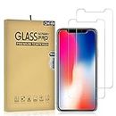 DIEBI Iphone XR/Iphone 11 Screen Protector, IPhone 11 screen protector, 2-Pack Temper Glass Screen Protector for Iphone XR 9H Hardness Crystal Clear Scratch Resistant Easy Installation Screen Film