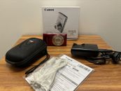 Canon IXUS 175 20MP 8x Zoom Digital Compact Camera Red Complete Box