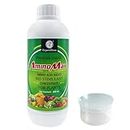 OrganicDews Amino Fertilizer (Plant Protein Hydrolysates) Fertilizer Based Bio Stimulant Concentrate for Plants 500 ml with Measuring Cup 25 ml - Plant Growth and Yield Booster 500 ml