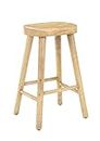 Elm home and garden 68cm Wooden Bar Stool Kitchen Pub Cafe Solid