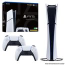 PS5 Digital Edition Console (Slim) with Two Dualsense Wireless Controllers Bundl