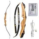 AMEYXGS Archery Recurve Bow Set 48" 54" Takedown Bow 10-22lbs Hunting Training Target Practice Wooden Bow for Beginners and Teenagers (48, 10lbs)