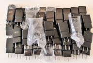 Lote de 50 Cargadores de Pared Rápidos Adaptativos USB Samsung FABRICANTE DE EQUIPOS ORIGINALES Adaptadores de Alimentación Negros