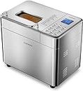 (CBM-AAB161S) CUCKOO Multi-Functional Bread Maker, 1kg, 3 Loaf Size Options, Crust Color Customization, Auto Fruit & Nut Dispenser, Gluten-Free Option, Stainless Steel - Silver