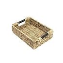 Woodluv Storage Baskets, Storage baskets for Shelves, Storage Box Organiser, Baskets to make hampers With Wood Handles - Small
