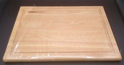 Miracle Blade III Cutting Board Solid Natural Wood 16 × 12 ITEM # 97M301CB01 NEW
