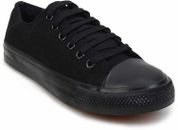 Shoes For Crews Unisex Delray Black Canvas Sneakers Slip-Resistant White Shoes