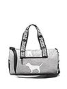 Victoria's Secret PINK Grey Marl Dog Mini Duffle Tote Bag Limited Edition