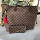 Louis Vuitton Bags | Authentic Louis Vuitton Neverfull Gm With Organizer In Ebene | Color: Brown/Tan | Size: Os