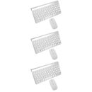 3 Sets Accesorios Para Banos Wireless Keyboard and Mouse Mute