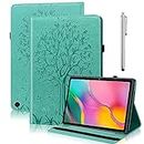 VODEFOX for All-New Kindle Fire HD 10 Tablet Case 13th Generation 2023 Release 10.1", PU Leather Folio Stand Deer Tree Cover with Card Slots for Fire Tablet HD10 & HD 10 Plus 2023 - Green