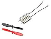Invento 2Pcs DC 3.7V 720 7x20mm Micro Coreless Motor With 2Pcs 55mm Propeller High Speed Mini Drones Quadcopter