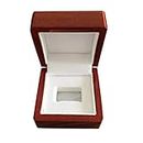 arythe Mini Wine Red 65x65x50mm Wooden Jewelry Box for Championship Ring Sports Fan Collection Showc e Display