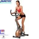 MARCY ME708 Upright Magnetic Cardio Training Exercise Bike for Home Gym Cardio