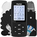 Maytoyo TENS EMS Unit 28 Mode 40 Intensity Muscle Stimulator for Pain Relief Therapy, Dual Channel Rechargeable TENS Machine