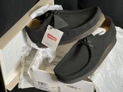 Clarks Originals Wallabee Black Suede Shoes Size UK 8 EUR 42