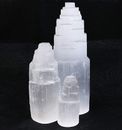 Selenite Crystal Towers 2 4 6 Inch Single and Packs Iceberg Towers