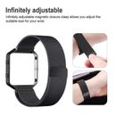 For Fitbit Blaze Milanese Magnetic Stainless Steel Wrist Band Strap +Metal Frame