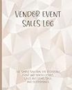 Vendor Event Sales Log, Sales and Items Sold Tracker for Craft Fairs and Markets, Booth Details, Event Details, Cash Sales