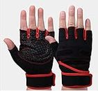 LAFILLETTE Men's nylon Tactical Half Finger Outdoor Fingerless Sports, Hiking, Cycling, Travelling, Camping, Outdoor Fitness Gloves (Black, XL)