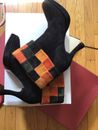Shalison  And Vero  Cuoio Suede Black Ankle Boots Heels Women's Shoes Size 37.