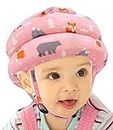 Simply Kids Baby Helmet for Crawling Walking I Baby Head Protector No Bumps and Soft Cushion Infant Baby Safety Headguard for Learning to Walk I Toddler Helmets 1-2 Years Old, 6-12 Months (Pink Fox)