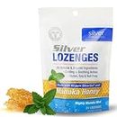 American Biotech Labs Silver Biotics Colloidal Silver Lozenges | 60 PPM Ag₄O₄ SilverSol | Immune Support + Throat Soothing Lozenges | Manuka Honey | 21 Count