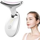 Sjiangqiao Neck Face Massager, Firming Wrinkle Removal Tool, Vibration Massager with 3 Color Modes for Skin Tightening Face Sculpting