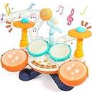 Kids Drum Kit - Toys for 1 Year Old Boys Girls Drum Set Baby Musical Instruments 1 Year Old Boys Girls, Gifts Babys Toys for 1 2 Year Old 12 Months for Toddlers Children