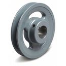 ZORO SELECT AK5658 5/8" Fixed Bore 1 Groove Standard V-Belt Pulley 5.45 in OD