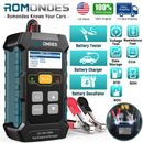 Romondes RD510 Automotive Battery Tester Charger Voltage Test Cranking Test Tool