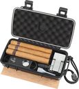 Travel Cigar Humidor Box Case with Cigar Accessories &Spanish Cedar &Humidifier