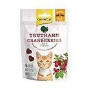 GimCat Crunchy Snacks Truthahn mit Cranberries - Knuspriges und proteinreiches Katzenleckerli ohne Zuckerzusatz - 1 Beutel (1 x 50 g)