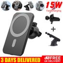 Fast Charger Magnetic Wireless Car Holder For iPhone/Android Mobile Phones UK