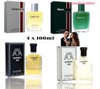 4 x 100ml Men’s perfume Eau De Toilette Spray Gift Pack Men’s Fragrance Set
