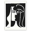 Picasso Wall Art - The Kiss Poster - Pablo Picasso Prints - Abstract Painting Modern Canvas Wall Decor for Living Room Bedroom Unframed (12x16in/30x40cm)