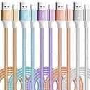 USB Type C Cable Fast Charging, 5 Pack(3/3/6/6/10Ft)3A Braided C Charger Cables Compatible with Samsung Galaxy S20 S10 S9 S8 Note 10 9 8 A20 A51 A71 Moto G Stylus Pixel 7a/7