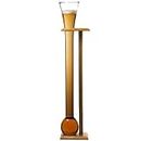 bar@drinkstuff Glass Yard of Ale with Stand 2.5ltr - Yard Glass on Birch Wood Stand