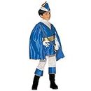 "CHARMING PRINCE" (shirt with coat, cape, pants, belt, boot covers, hat with feather) - (158 cm / 11-13 Years)
